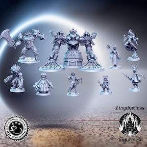 Classic JRPG Vol. 5 Set DnD Miniature, Tabletop RPG DnD Mini, D&D Figurines, Fantasy Gaming and Pathfinder, RN Estudio