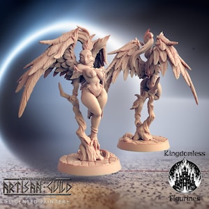 Female Gryphon Pinup DnD Miniature | Tabletop RPG Mini | D&D Figurines | Pathfinder Fantasy Gaming | Artisan Guild Modular | Gryphkin Beauty