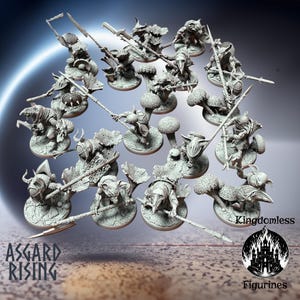 Norse Goblin Warriors DND Miniature | DnD Tabletop RPG Mini | D&D Figurines | Fantasy Gaming | Asgard Rising