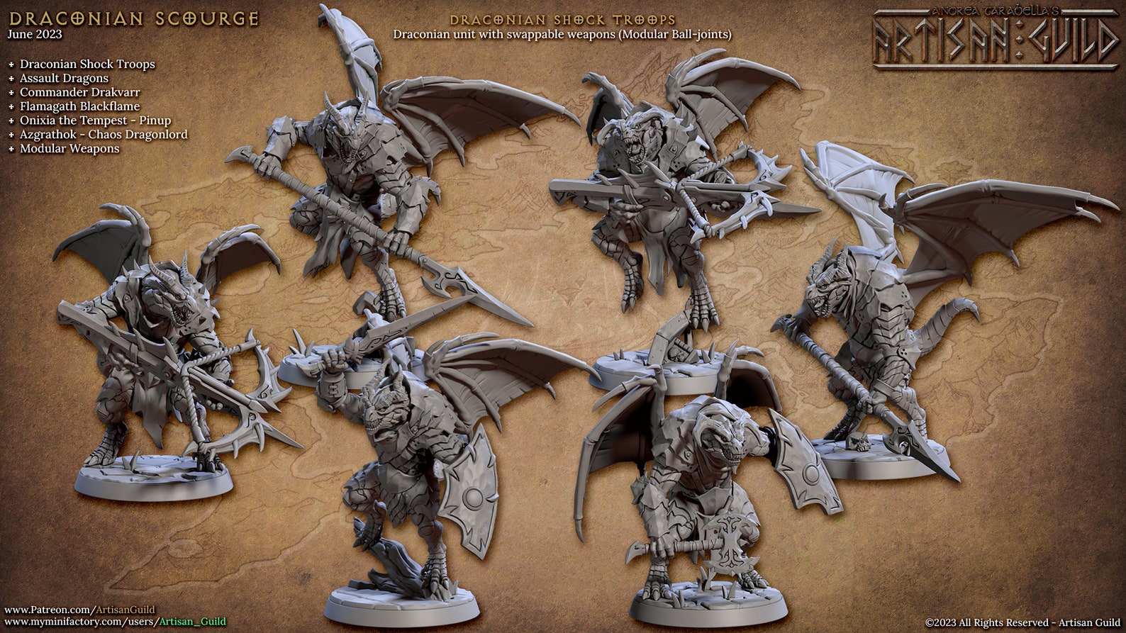 Scourge Miniatures Draconian Scourge Miniature Full Set | Artisan Guild Dnd Miniatures - Etsy