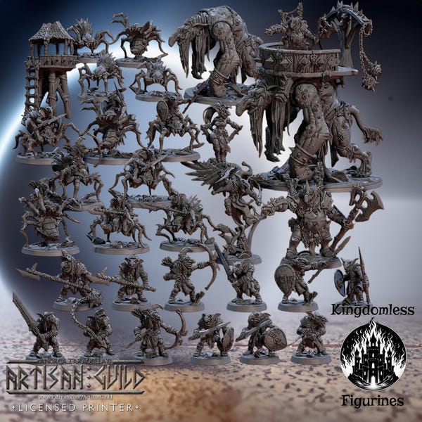 Faldorn Goblins Miniature Full Set | Artisan Guild DnD Miniatures