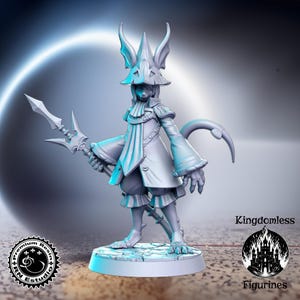 Female Dragon Wizard DnD Miniature, Tabletop RPG DnD Mini, D&D Figurines, Fantasy Gaming and Pathfinder, RN Estudio