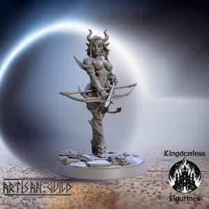 Tiefling Pinup D&D Miniatur | Tabletop-Rollenspiel DnD Mini | D&D Figuren für Pathfinder Fantasy Gaming | Handwerkergilde Modular