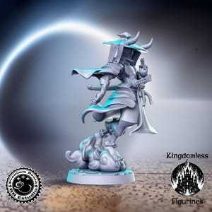 Ronin Samurai DnD Miniature, Tabletop RPG DnD Mini, D&D Figurines, Fantasy Gaming and Pathfinder, RN Estudio, RNEstudio