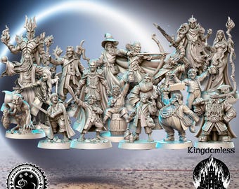 Against the Shadows Set DnD Miniature, Tabletop RPG DnD Mini, D&D Figurines, Pathfinder and Fantasy Gaming, RN Estudio
