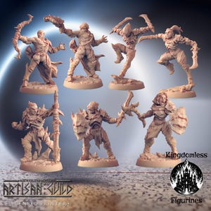 Desert Warriors DnD Miniature | Tabletop RPG DnD Mini | D&D Figurines for Pathfinder Fantasy Gaming | Artisan Guild Modular