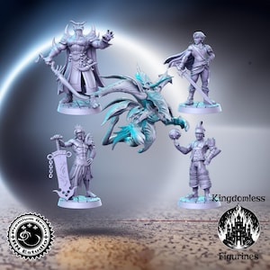 Classic JRPG Vol 15 Full Set DnD Miniature, Tabletop RPG DnD Mini, D&D Figurines, Fantasy Gaming and Pathfinder, RN Estudio, Gift