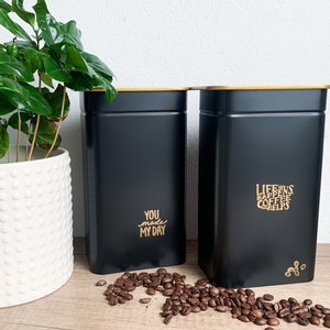 coffee can | Storing coffee | Storage jar of coffee