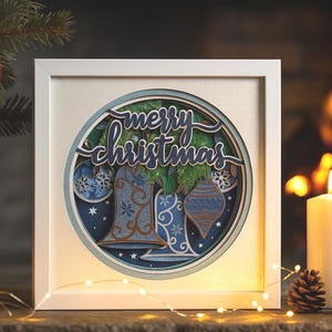 Christmas Ornaments 10x10 Shadowbox