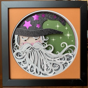 Witch or Wizard 8x8 Shadowbox