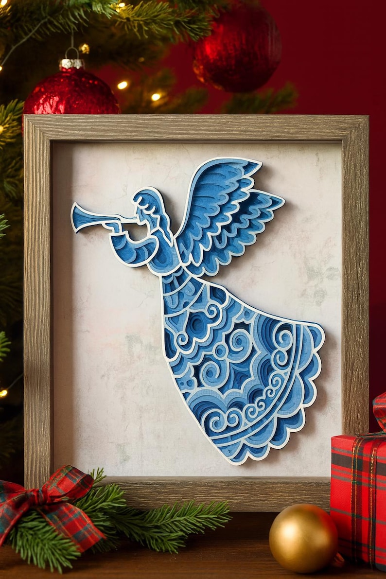 Angel 8x10 Shadowbox - Etsy