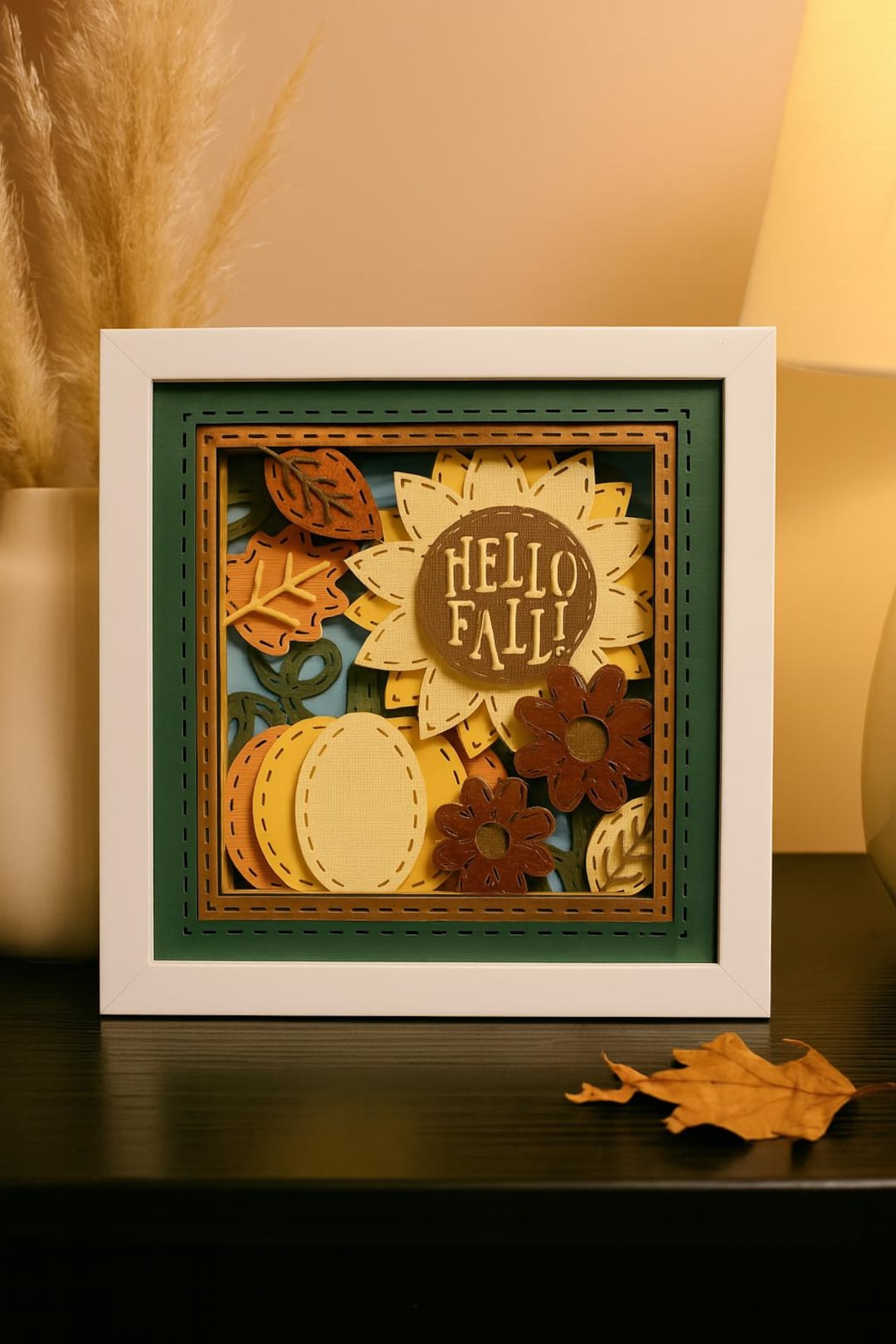 Hello Fall 8x8 Shadowbox - Etsy Canada