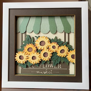Sunflower Market 10x10 Shadowbox