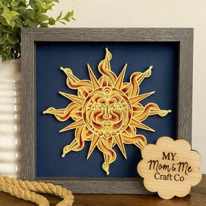 Caja de sombras Mandala solar