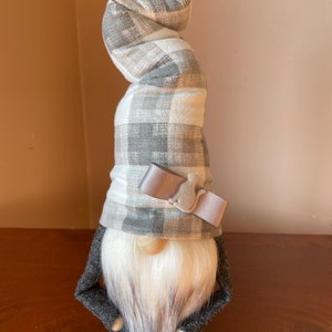 Grey Buffalo Check Cat Gnome