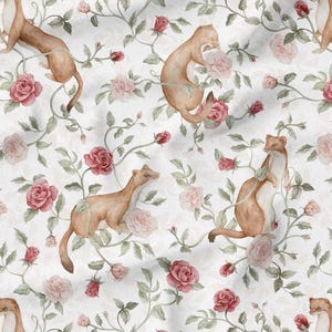 Softshell-tyg, fint och elegant Weasels-färgmönster för barn och vuxna