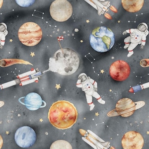 Softshell fabric, delicate elegant Cosmos color nursery pattern for children
