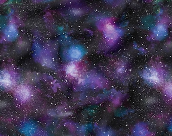 Recycled PUL+ fabric, cloth diaper fabric, Galaxy, Exclusive, cosmos pattern. Made in Poland.