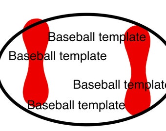 Baseball Leather Template PNG