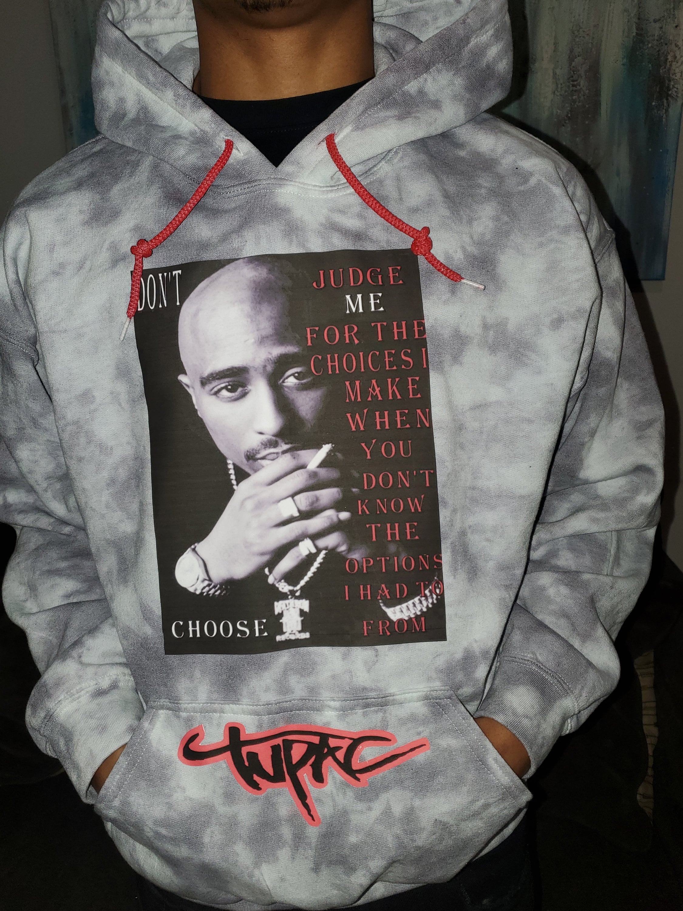 100 miles tupac hoodie