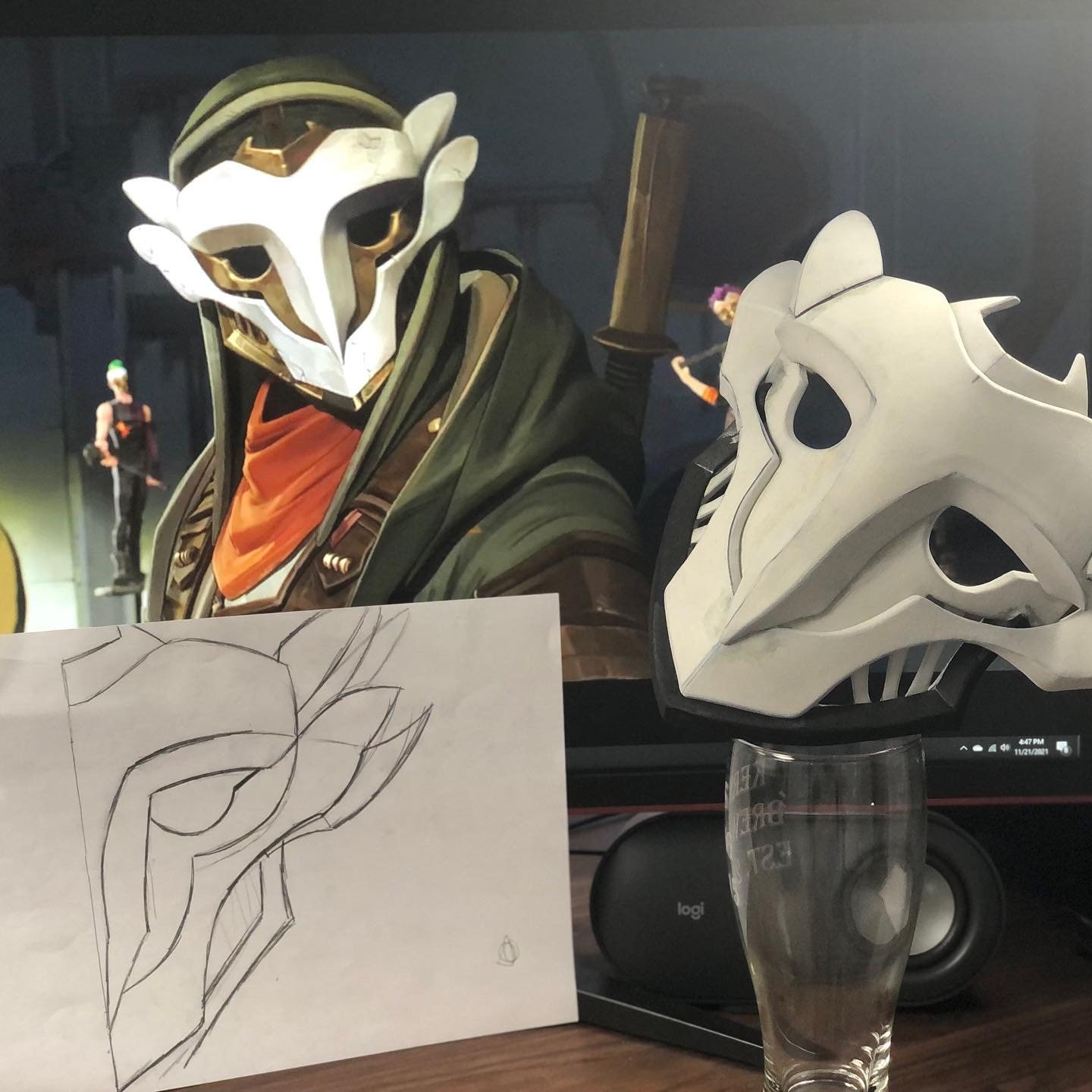 Patterns for Ekko Cosplay Mask From Arcane - Etsy