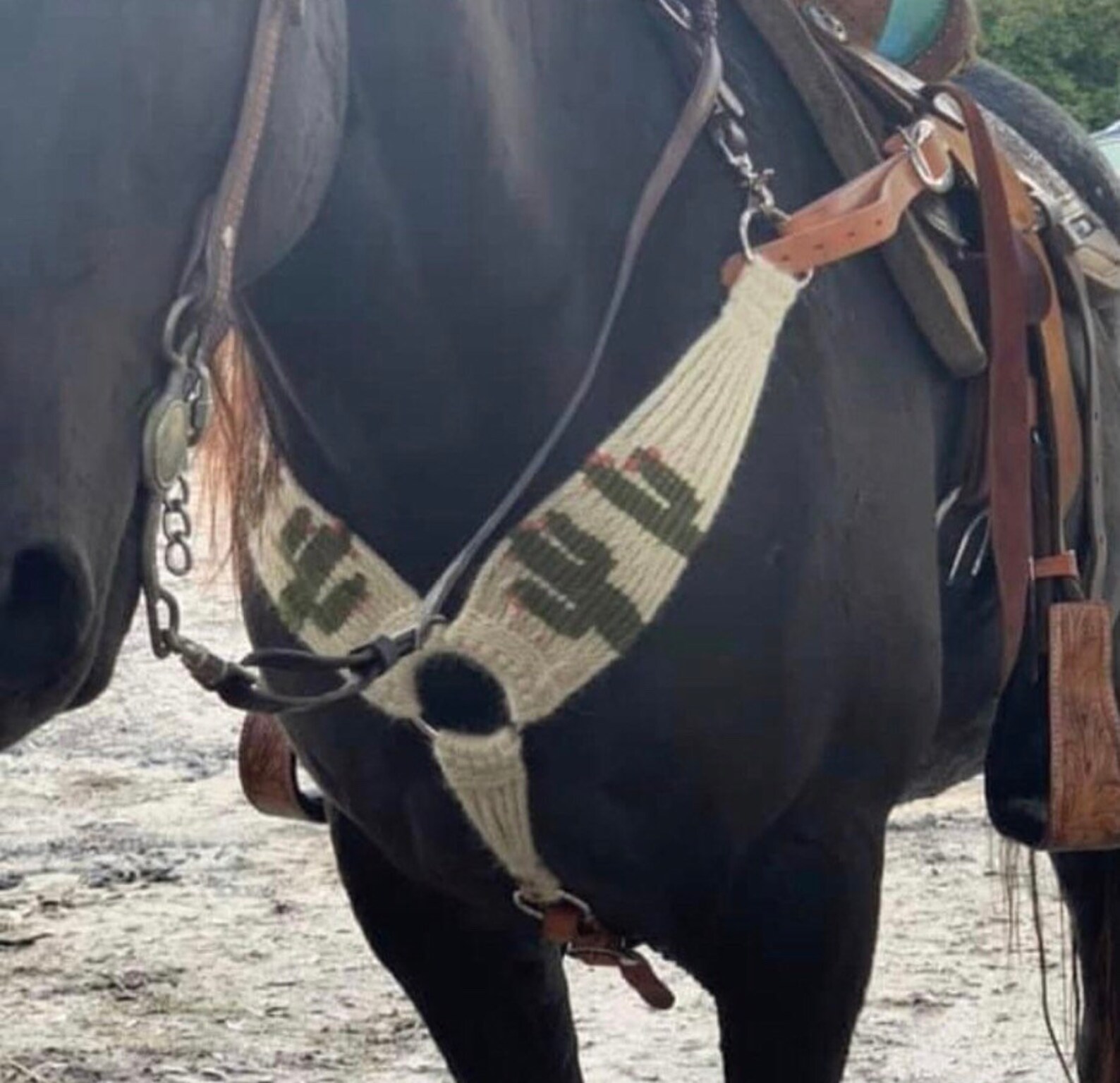 Cactus Mohair Breast Collar Etsy