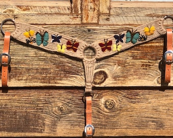 Butterfly Mohair Breast Collar