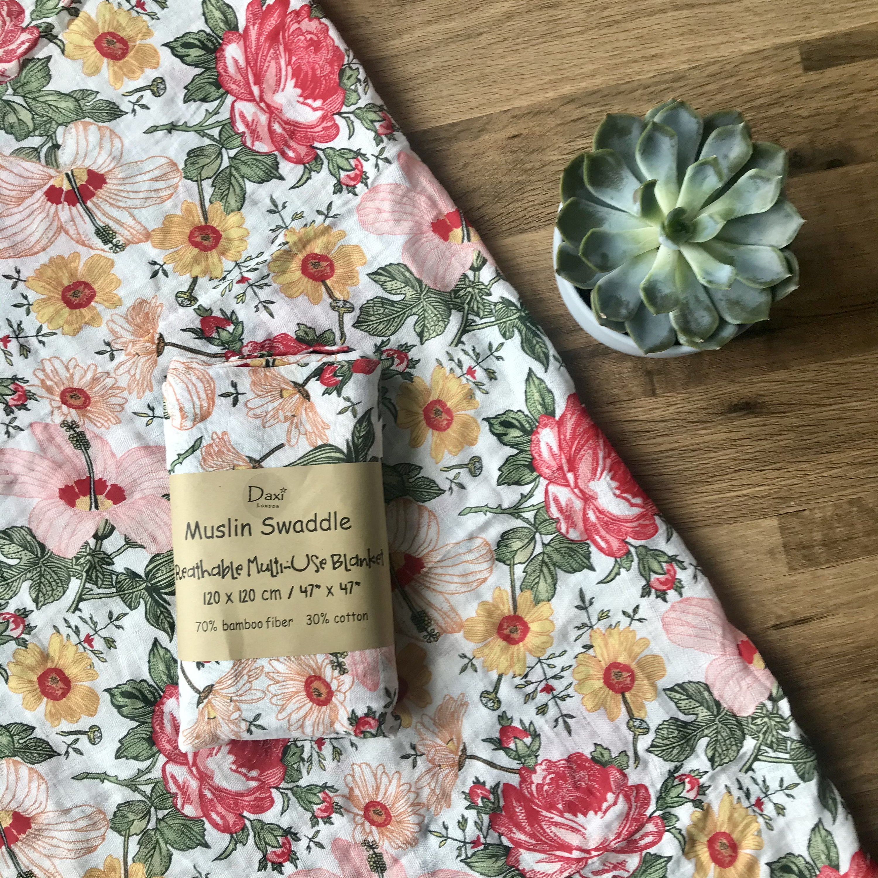 Vintage Red Floral Bamboo Muslins / Large Baby Muslins / Baby Etsy UK