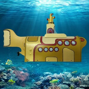 Cassetta postale di design U-Boot Yellow Submarine