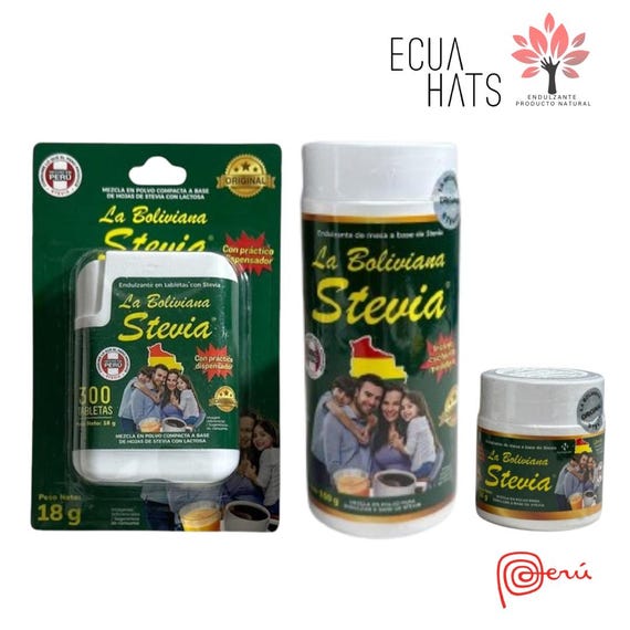 La Bolivana Stevia - Natural Sweetener and Sugar Substitute (Made in Peru)