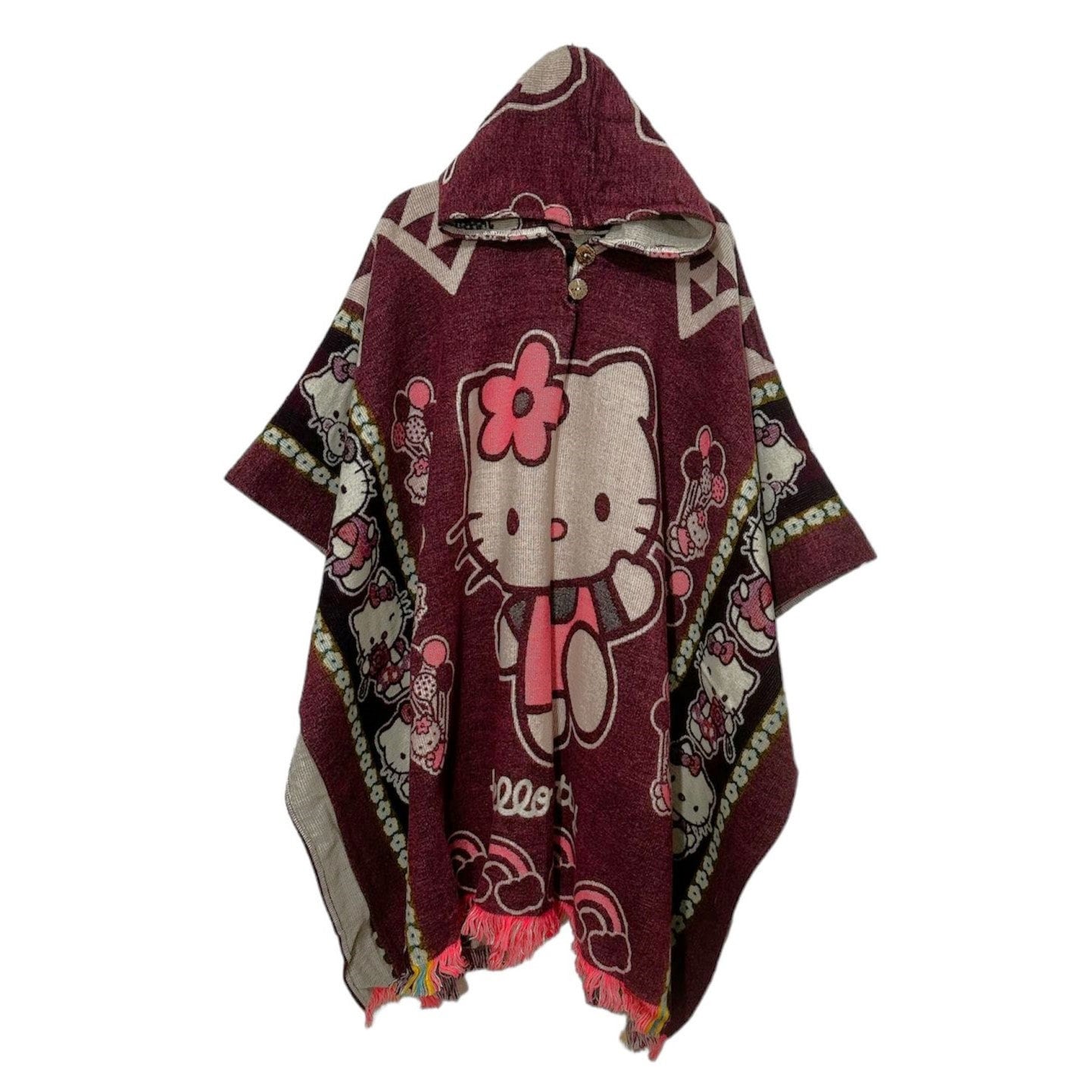 HELLO LUPO 2-3y purple poncho