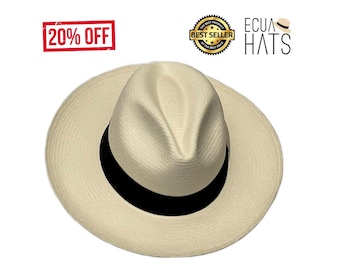 Genuine Unique Handmade Ecuador Montecristi &quot; Panama Hat &quot;  Type Fedora Model BRISA UV Protection Unisex Toquilla Straw.. Mid-Fine QUALITY!!