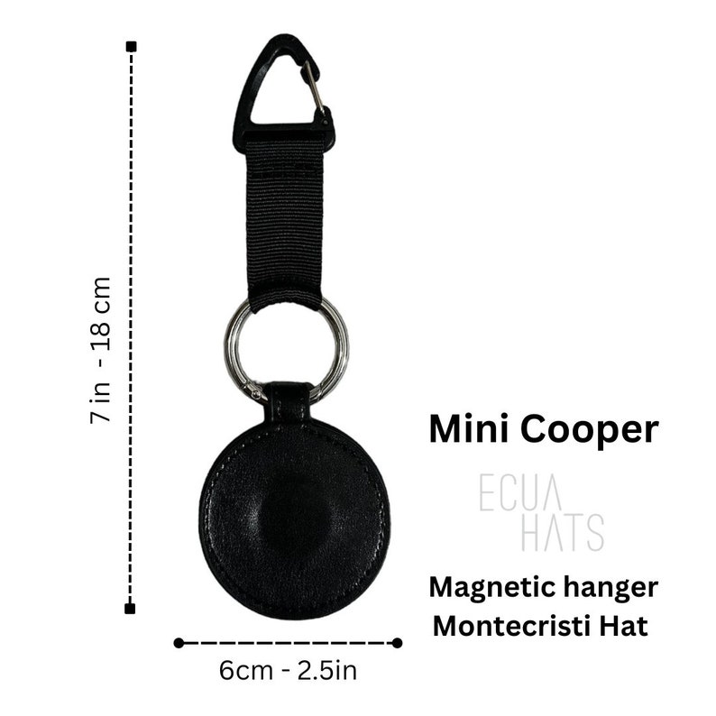 Clip magnétique multifonctionnel pour chapeaux, sacs ou accessoires portables. Durable, sûr, portable, idéal pour les voyages. Mini Copper Black