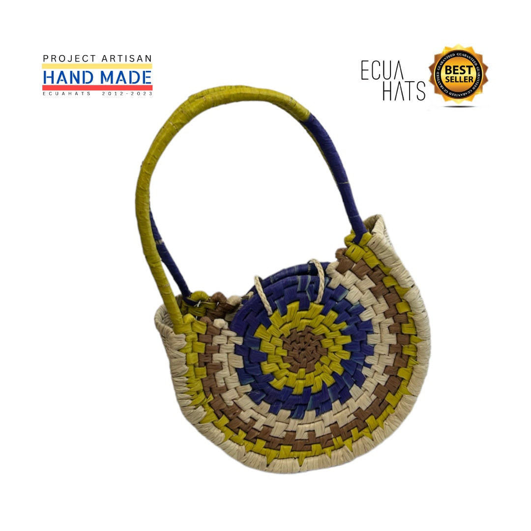 Multicolored Summer Bag Handmade From Toquilla Straw in  display picture 1