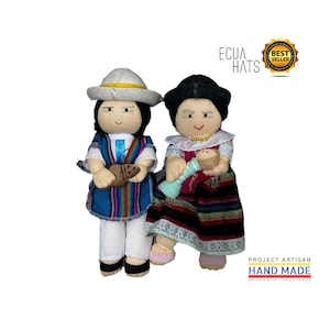 Inheemse lappenpoppen - Chola Cuencana Handmade