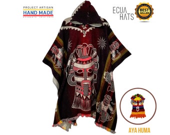 Limited Edition AYA UMA Poncho Series - Pacha Gods - Dance - Culture Ecuador