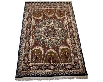 Handmade 4.5x 7 fine quality luxury carpet