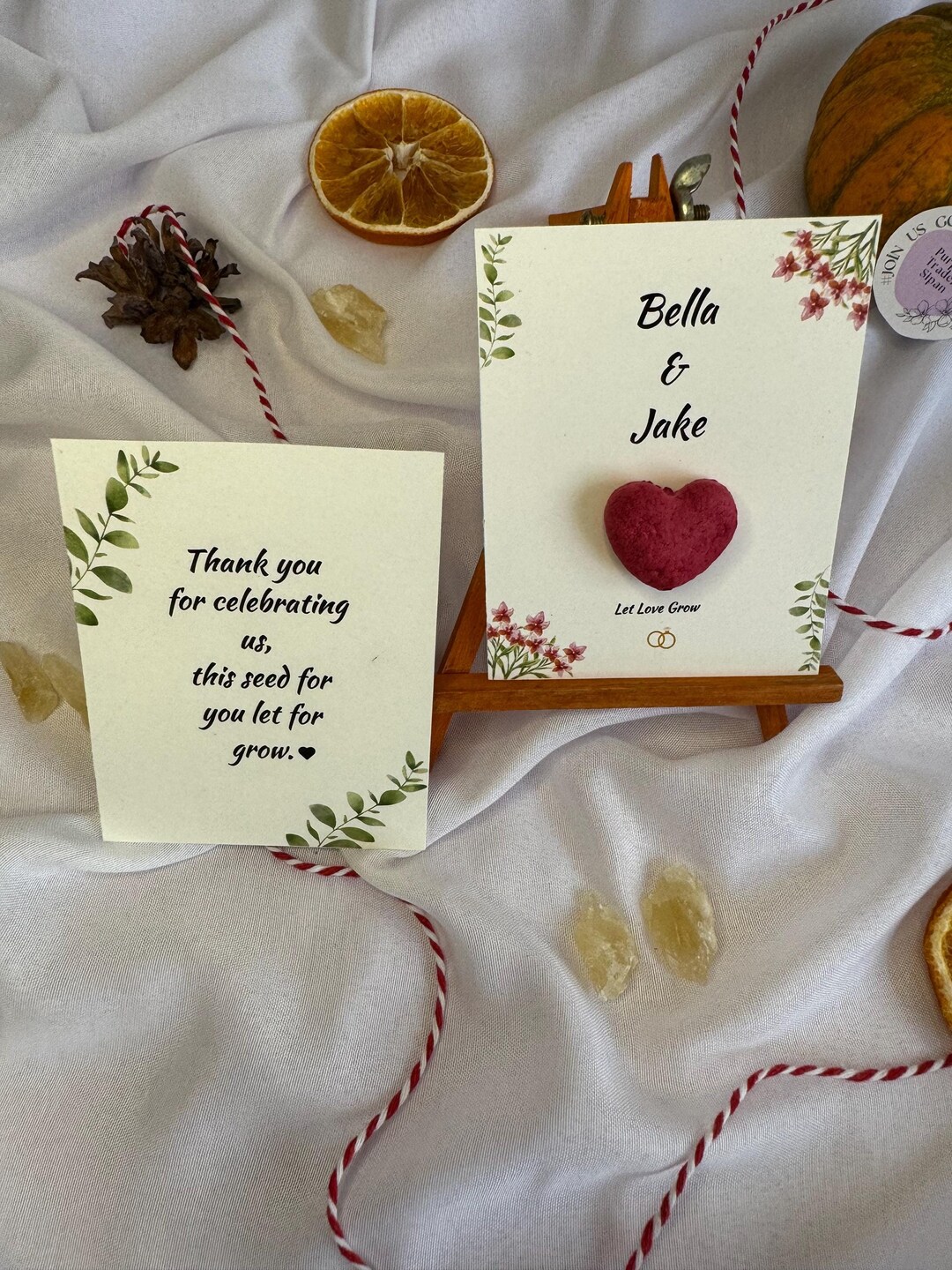 Plantable Seed Paper Invitation-personalized Blooming Seed Invitation-recycled Paper Seed Ball ...