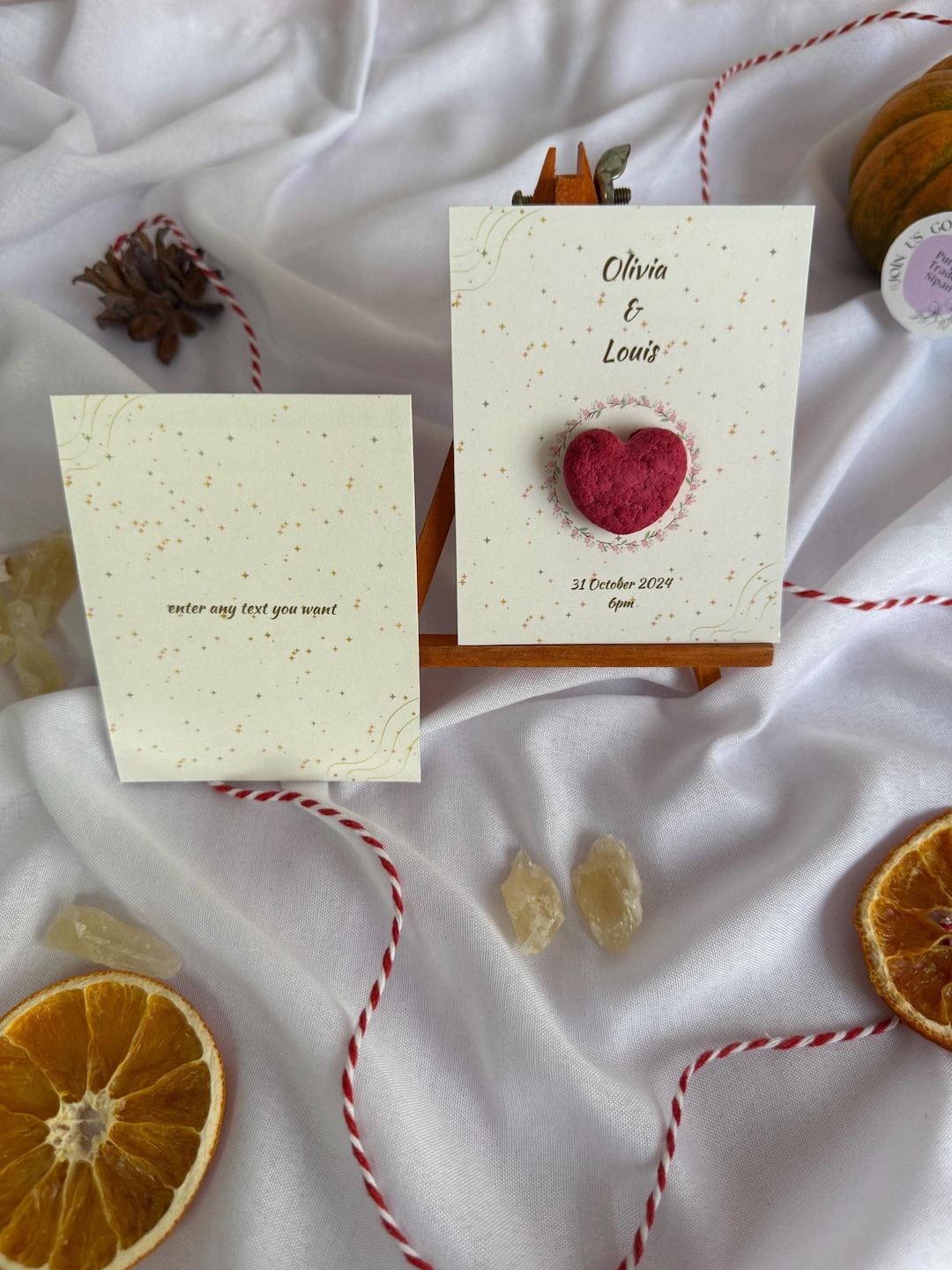 Plantable Seed Paper Invitation-personalized Blooming Seed Invitation-recycled Paper Seed Ball ...