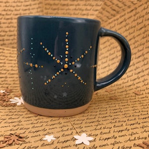 BY THE SEA - Starfish hand painted decorative mug