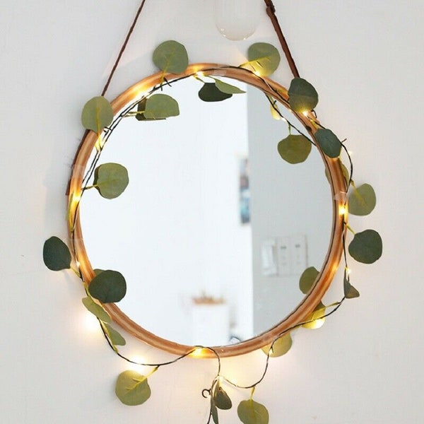 LED Eucalyptus Leaf String Lights - Decorative Lights - Floral Decor - Lighting - Free Shipping