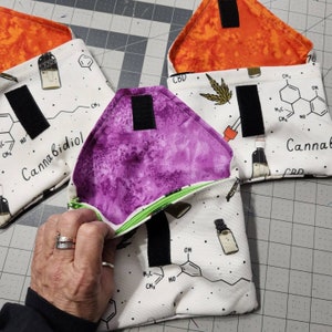Borsa trucco piccola, pochette, prodotti da bagno, borsa piccola, borsa da viaggio, borsa di stoffa, viaggio, borsa trucco, unisex