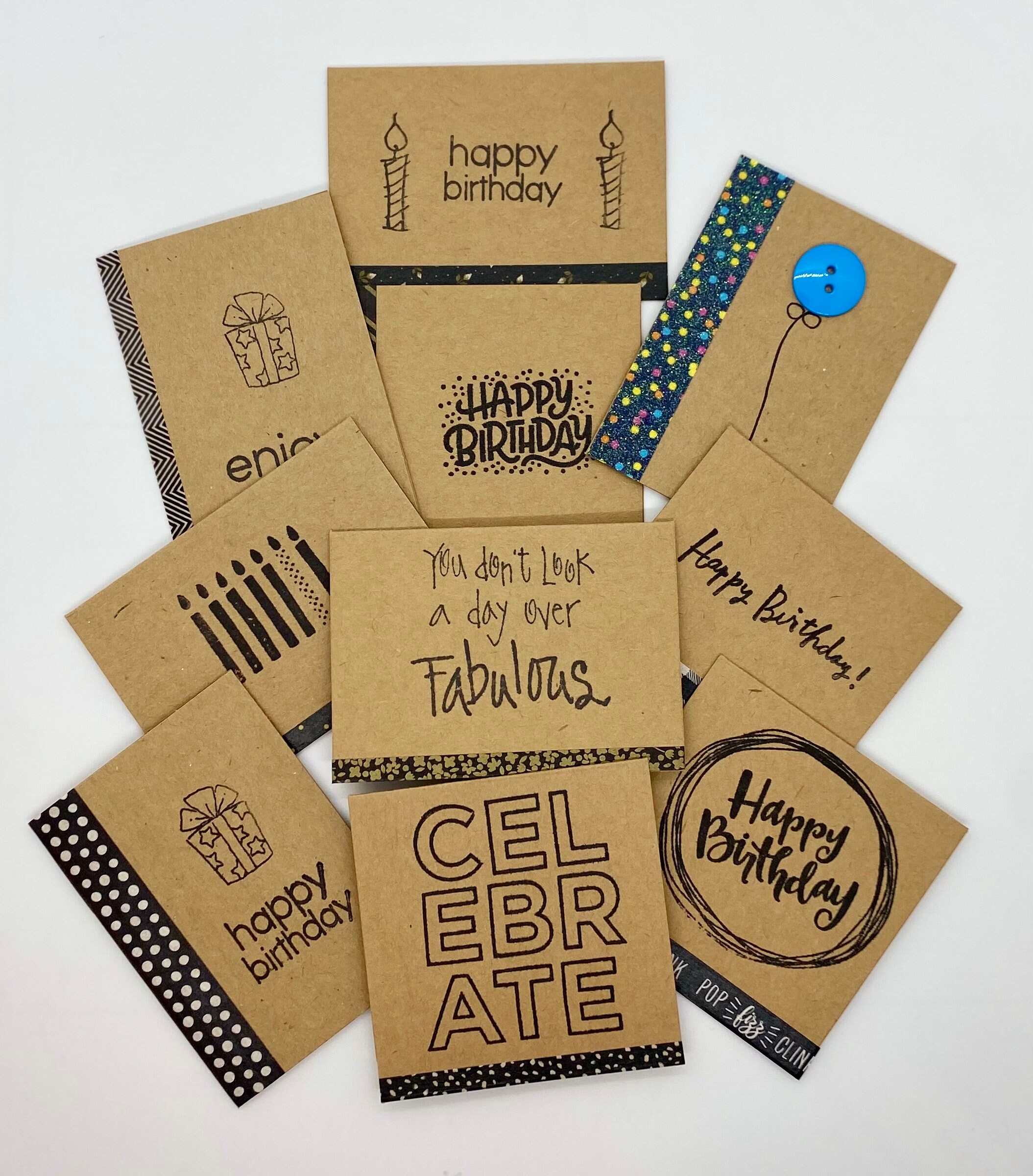 Gift cards set of 10 handmade or handfinished by Etsy