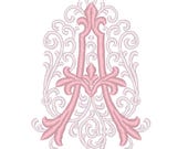 Wedding Font Flourish Swirl Monogram Machine Embroidery Design 2 color Scroll Fancy Letters Elegant BX Valentine's Day Holiday