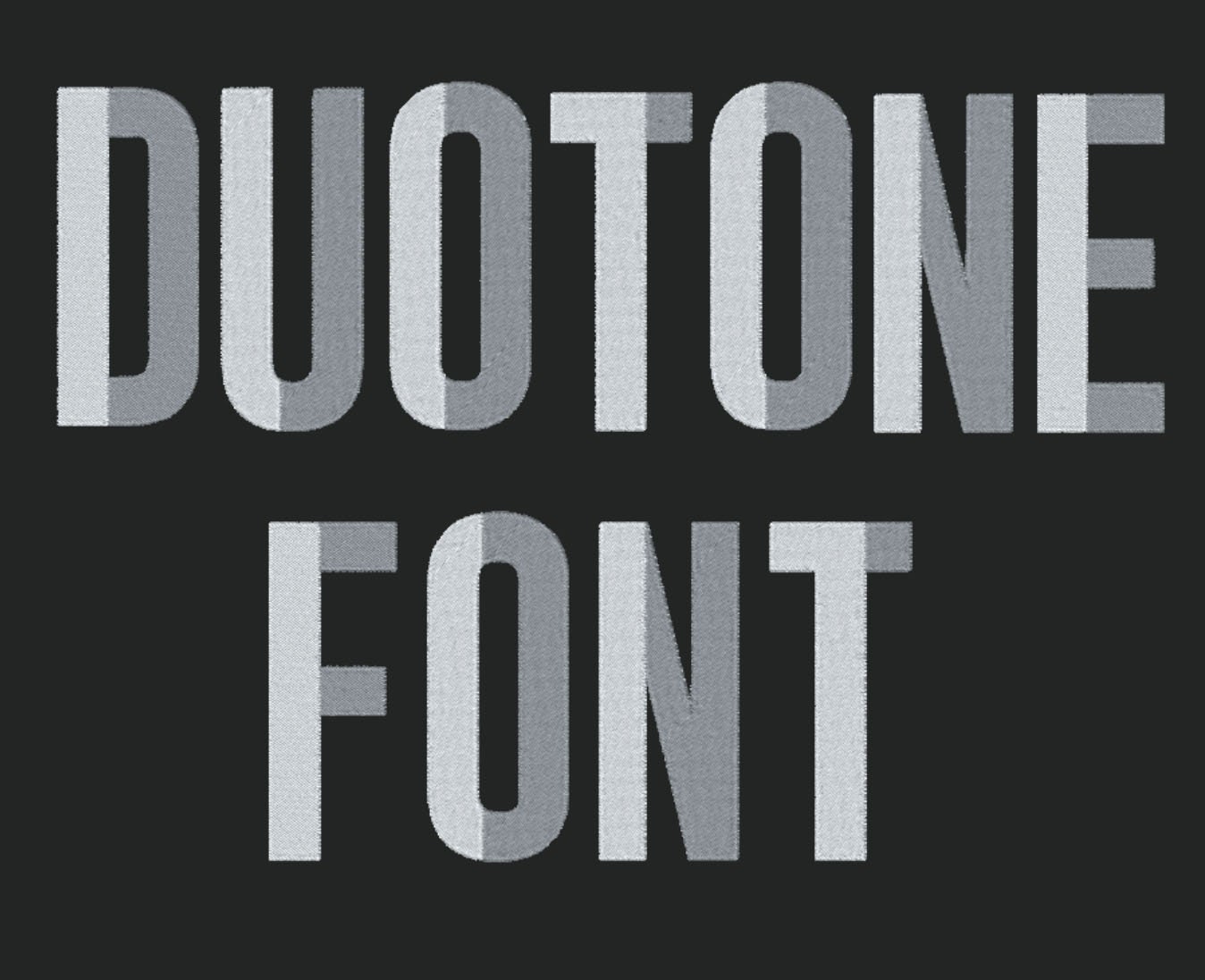 Duotone Embroidery Font Numbers 7 Sizes BX Monogram 2 Color Block
