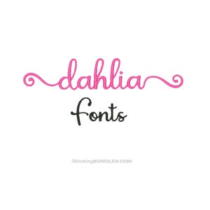 Carattere Dahlia Signature con code Ricamo a macchina 6 dimensioni 624 file Monogramma BX Scritta a svolazzi ricci Calligrafia a spirale Download immediato