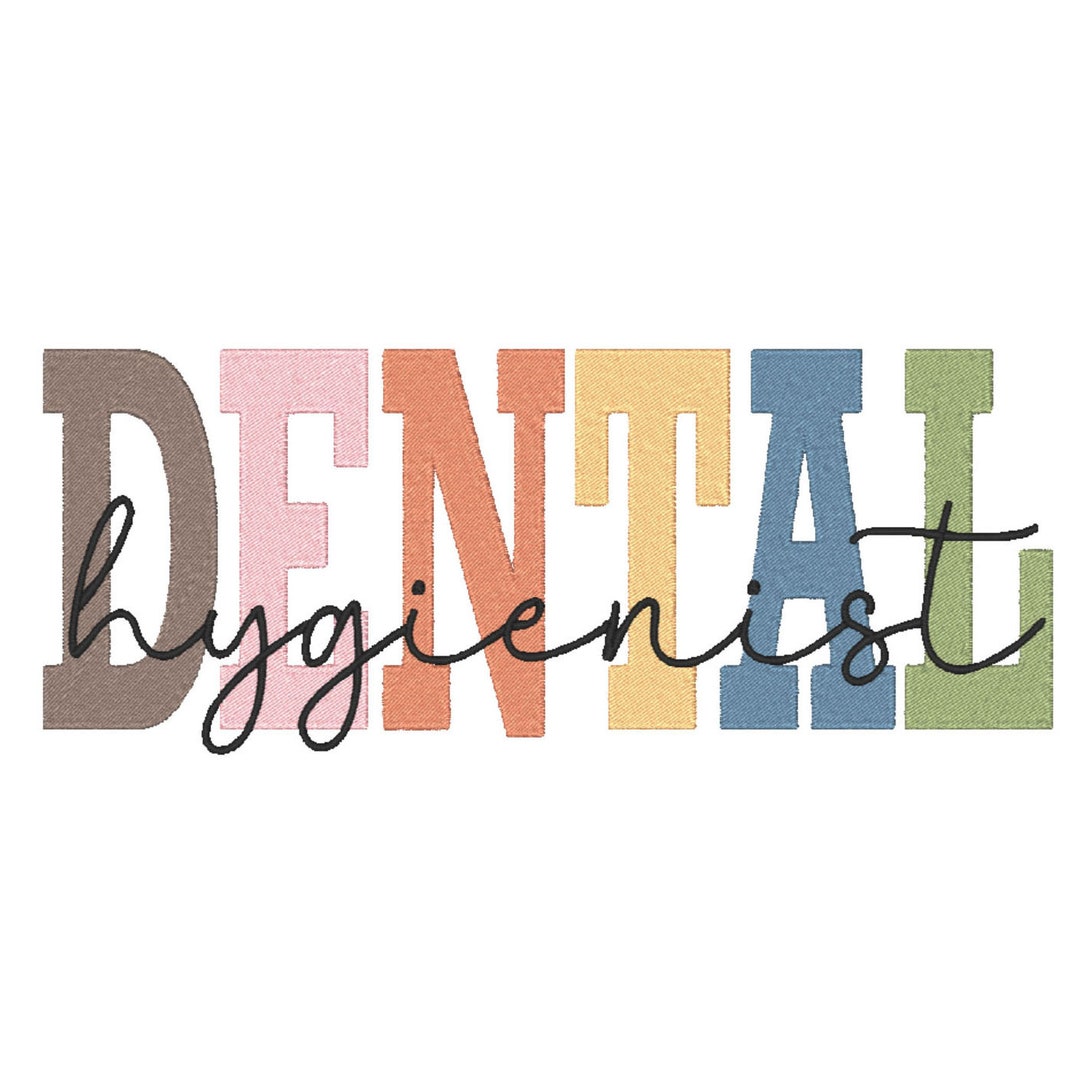 Dental Hygienist Embroidery Machine Designs 11 Sizes INSTANT DOWNLOAD