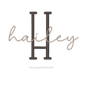 Farmhouse Duo Script and Serif Font Embroidery Machine Designs BX Monogram 6 sizes each total 582 files Instant Download Country set
