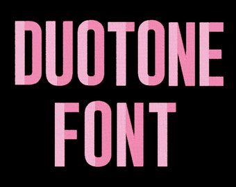 Duotone Embroidery Font Numbers 7 Sizes BX Monogram 2 Color Block Alphabets Letters Instant Download multi color Embroidery Machine Fonts