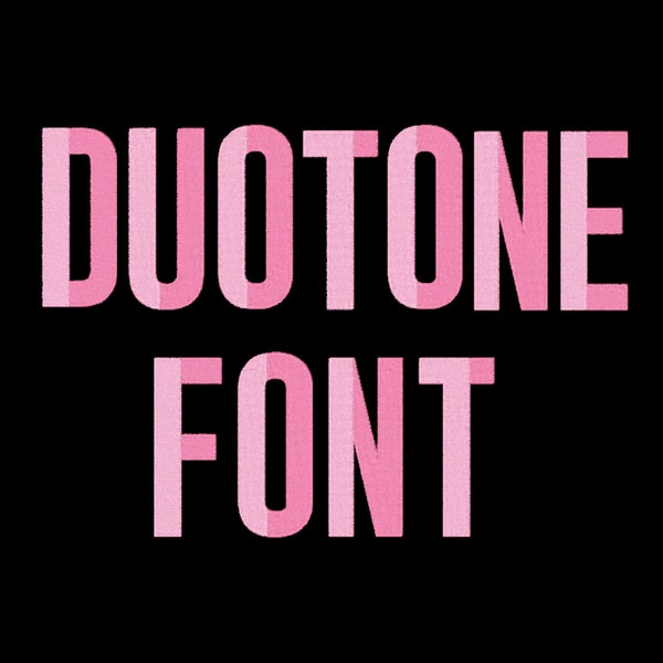 Duotone Embroidery Font Numbers 7 Sizes BX Monogram 2 Color Block Alphabets Letters Instant Download multi color Embroidery Machine Fonts